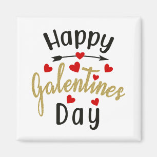 Lycklig Galentindagen Valentines Kärlek Vänskap Magnet