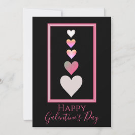 Lycklig Galentines dag Bästa vän Hearts Cute Julkort