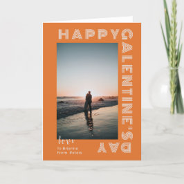 Lycklig Galentines dag Fotokollage Couple Folded Program