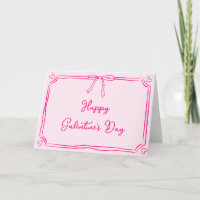 Lycklig Galentines dag Girly Rosa Gal Pal Friend