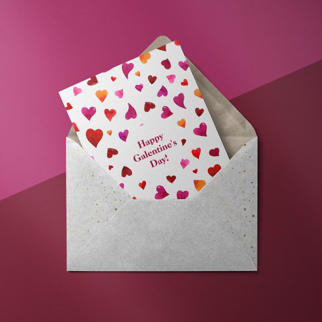 Lycklig Galentines dagsljud Alla hjärtans dagskort Julkort (Skapare uppladdad)