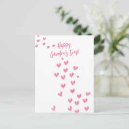 Lycklig Galentines Day Cute Rosa Hearts Vykort
