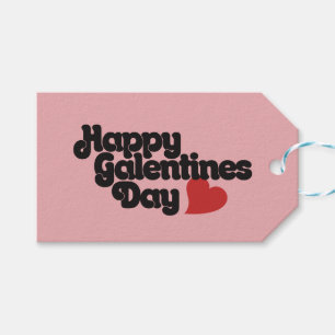 Lycklig Galentines Day Presentetikett