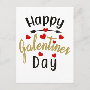 Lycklig Galentines Day Valentines Kärlek Vänskap Vykort