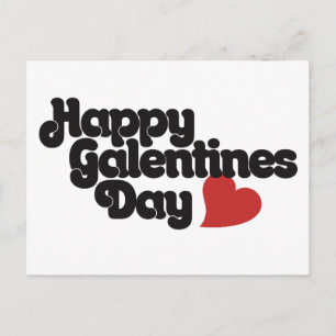 Lycklig Galentines Day Vykort