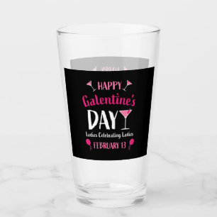 Lycklig Galentins dag 13 februari Glaskopp