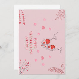 Lycklig galentins dag julkort