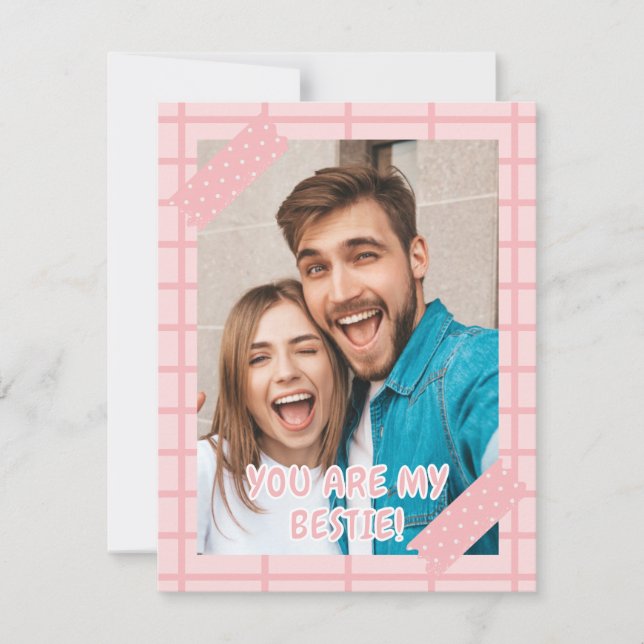 Lycklig Galentins hälsningskort Julkort (Framsida)