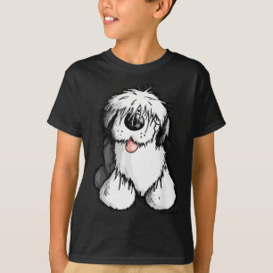 Lycklig gammal engelsk fårhund I för en Hund eller T Shirt