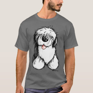 Lycklig gammal engelsk fårhund I för en Hund eller T Shirt