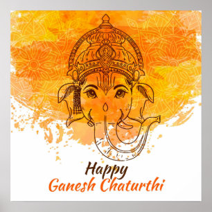 Lycklig Ganesh Chaturthi Poster