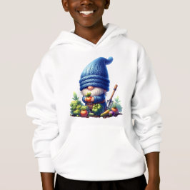 Lycklig Garden Gnome Growing Vegetables in a Mysig T Shirt