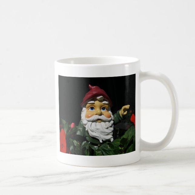 Lycklig Garden Gnome Kaffemugg (Höger)