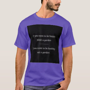 Lycklig Garden Plant Eat Vegan Vegetarian T Shirt