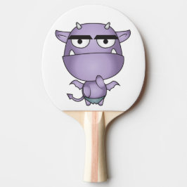 Lycklig Gargoyletecknad - fantasi Pingisracket