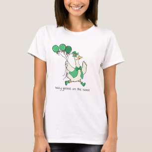 Lycklig Gås På Löst Sankt Patricks Dag T Shirt