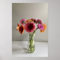 Lycklig Gerbera Colorful Flower +Custom Name