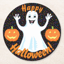 Lycklig Ghost Halloween Underlägg
