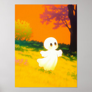 Lycklig Ghost Poster