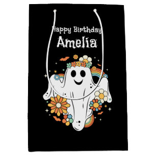 Lycklig Ghost Retro Hippie Vibe Birthday