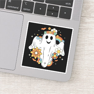 Lycklig Ghost Retro Hippie Vibe Klistermärken