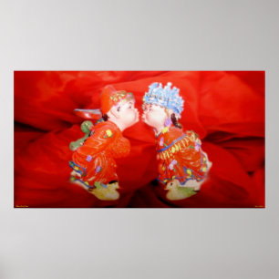 Lycklig-gift par Poster