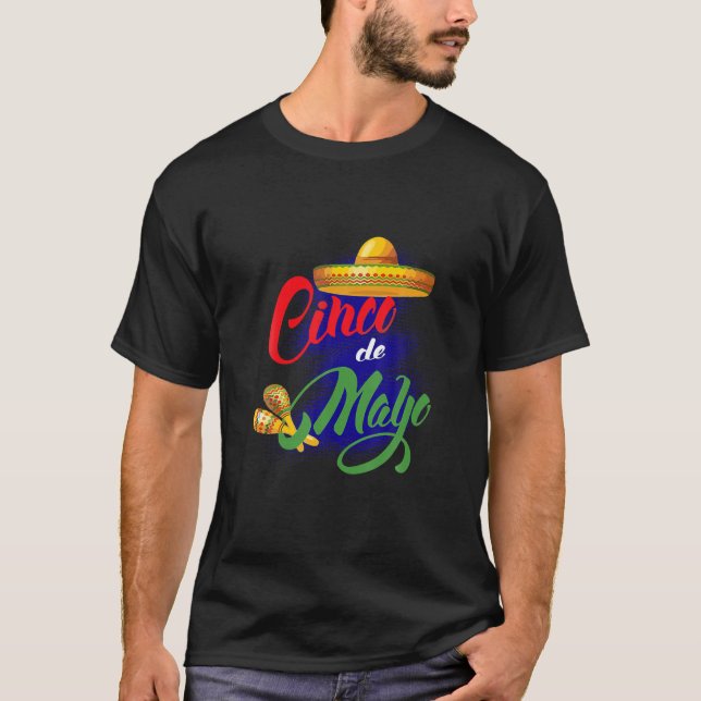 Lycklig Gifts Funny Cinco De Mayo Fiesta Viva Mexi T Shirt (Framsida)