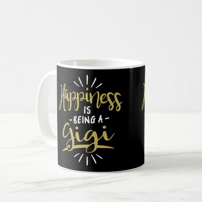 Lycklig Gigi Kaffemugg (Framsida vänster)