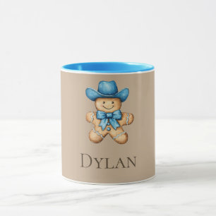 Lycklig Gingerbröd Cowboy Namn Mugg