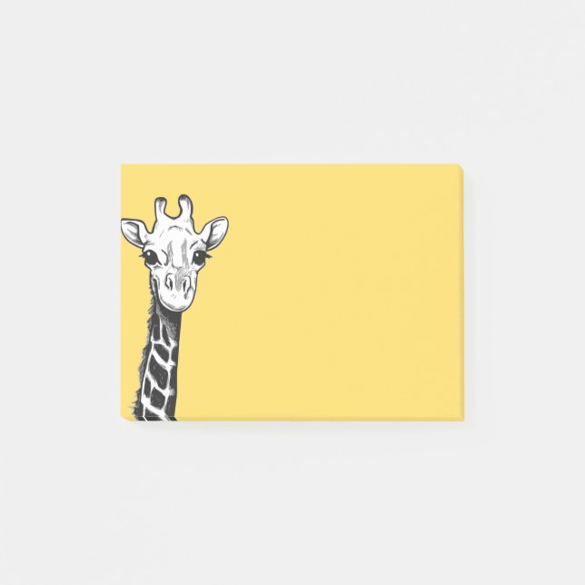 Lycklig Giraffe Post it Notes Post-it Block (Framsida)