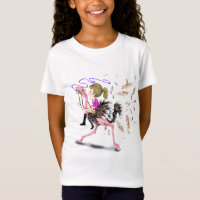 Lycklig Girl and Ostrich - Tävla Team - Roligt Tec