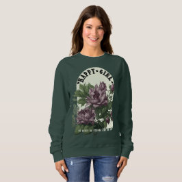 Lycklig Girl blommigt t-shirt