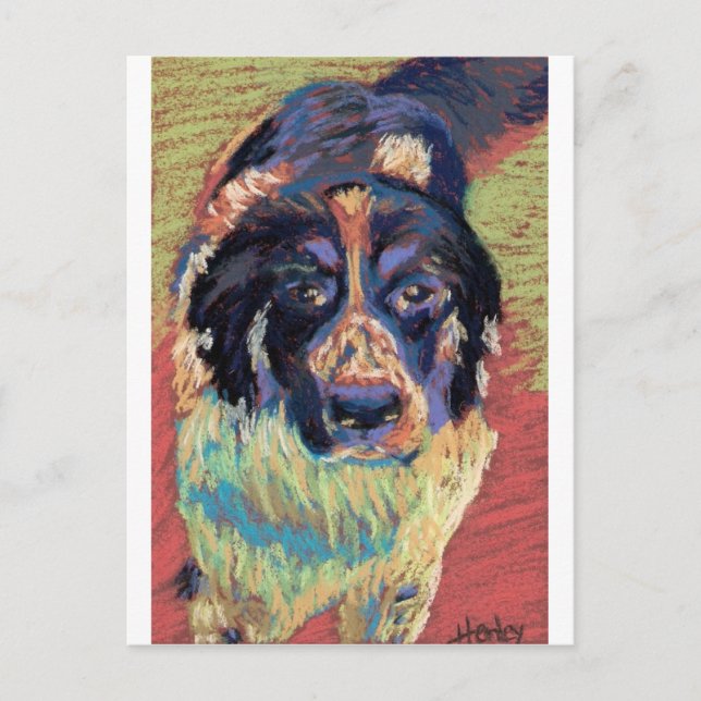 Lycklig Girl Vykort (Framsida)