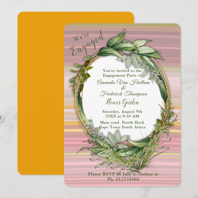 Lycklig gladlysten optimism abstrakt inbjudningar (Fram/baksida)