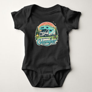 Lycklig Glamper Äventyr Baby Bodykostym T Shirt