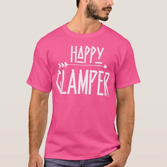 Lycklig Glamper - Kamerlamphus utomhus T Shirt (Framsida)