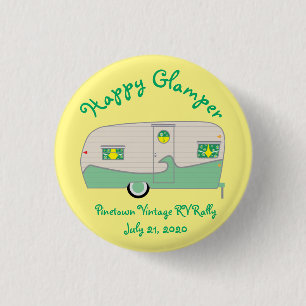 Lycklig Glamper Mint GreenVintage Canned Ham Trail Knapp