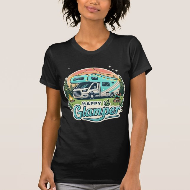 Lycklig Glamper Women's T-Shirt (Framsida)