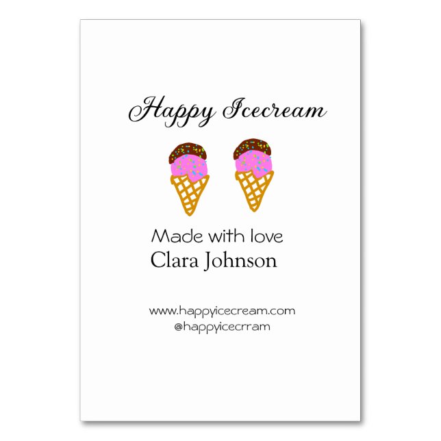 Lycklig Glass lägga till namn webbplats social Bordsnummer (Framsidan)