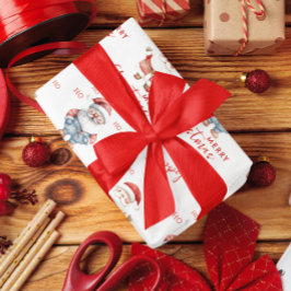 Lycklig Glatta Jultomten Ho Ho Ho Ho God jul Presentpapper