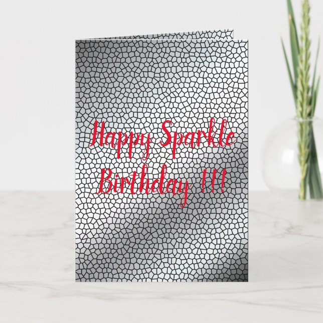 Lycklig Gnistra Birthday Kort (Framsida)