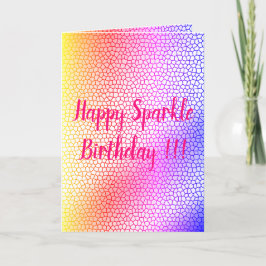 Lycklig Gnistra Birthday Kort