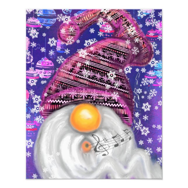 Lycklig Gnome-julen Poster (Framsidan)