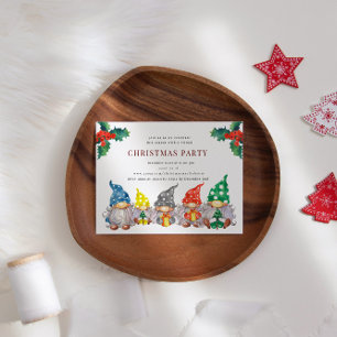 Lycklig Gnomes Virtuella jul Party Inbjudningar