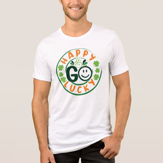 Lycklig Go Lucky-52904 T Shirt (Framsida)