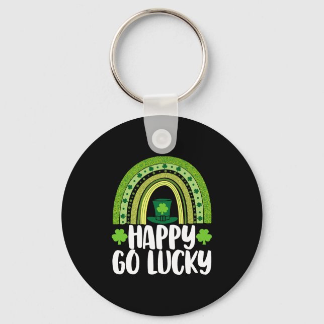 Lycklig Go Lucky Nyckelring (Framsida)