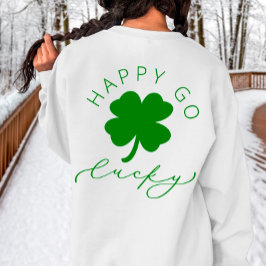 Lycklig Go Lucky Shamrock St. Patrick's Day Sweats T Shirt