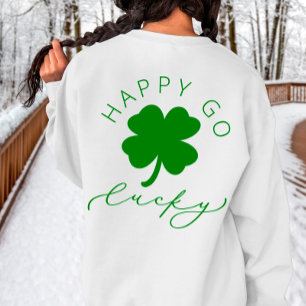 Lycklig Go Lucky Shamrock St. Patrick's Day Sweats T Shirt