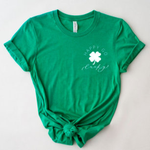 Lycklig Go Lucky Shamrock St. Patrick's Day T Shirt