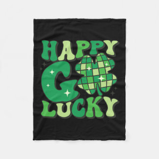 Lycklig Go Lucky Shamrock St patricks day Women Ma Fleecefilt
